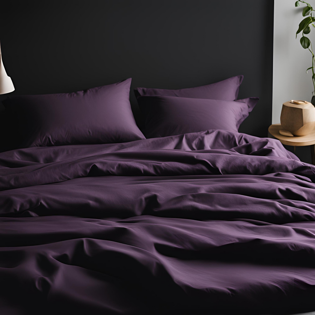 Dark Purple Quilt cover, Close Look