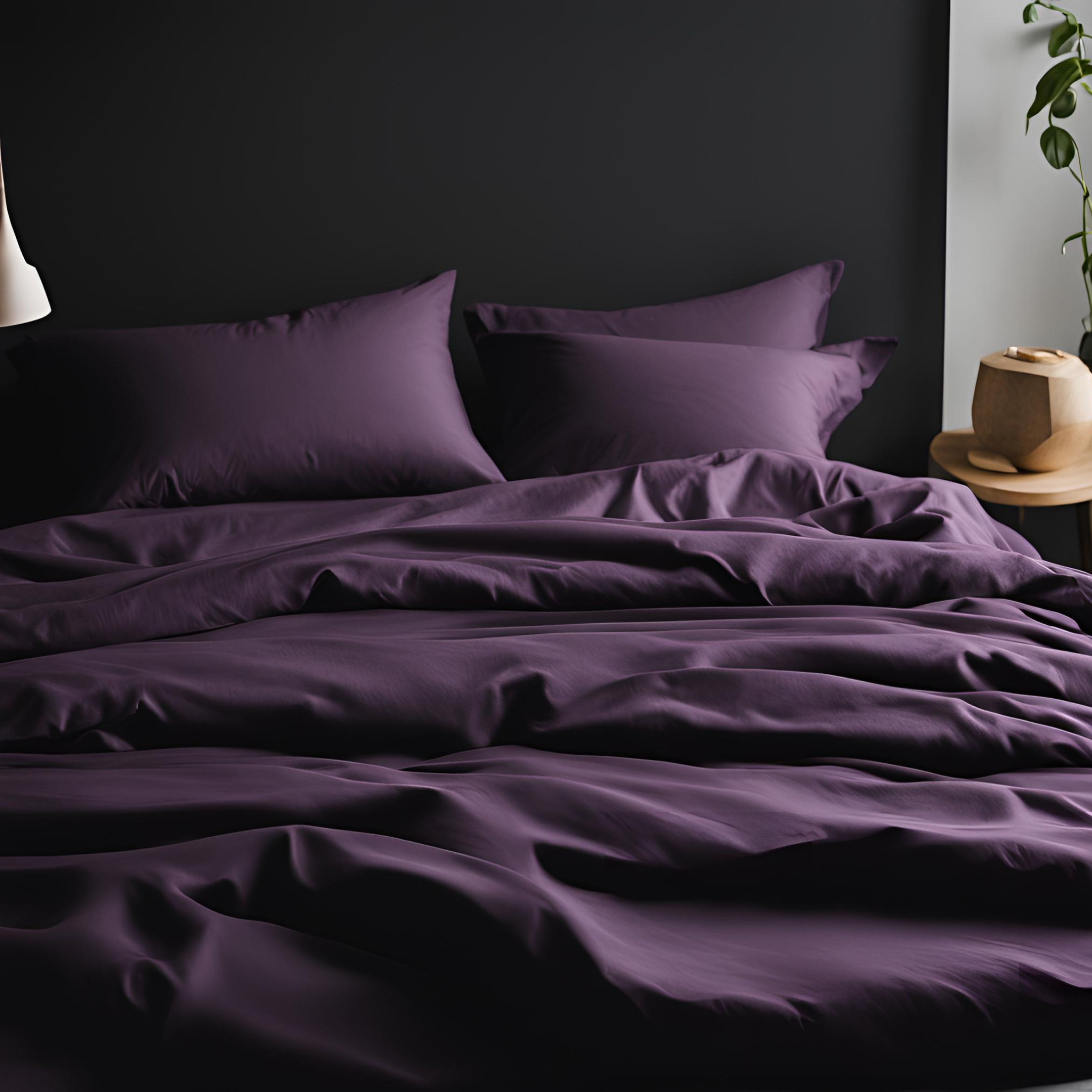 Dark Purple Quilt cover, Close Look