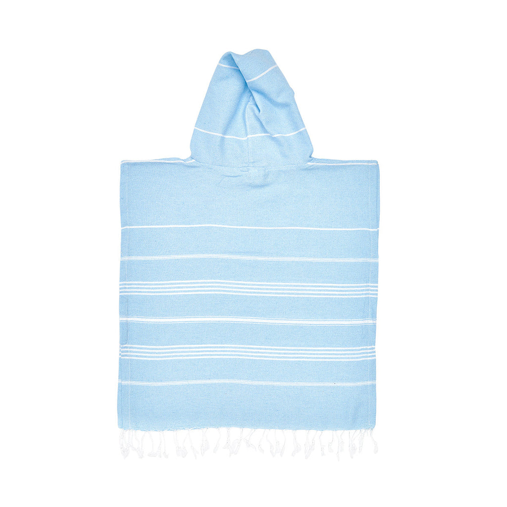 Baby Blue Kids Beach Hooded Towel