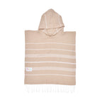 Beige Kids Beach Hooded Towel
