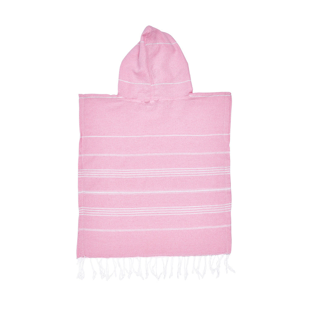Baby Pink Kids Beach Hooded Towel