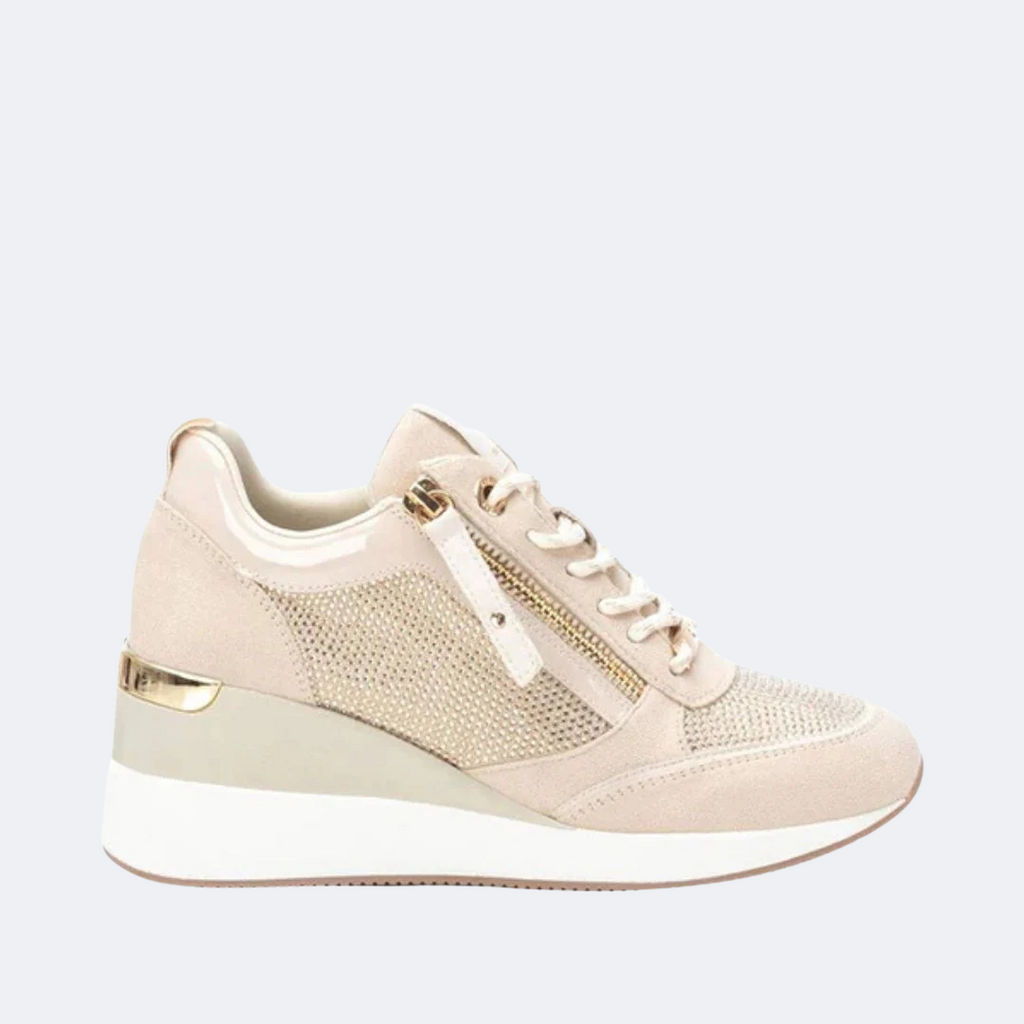 XTI 142957 - Wedge Trainers - Beige