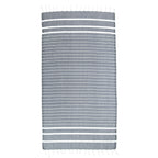 Black Stripes Thin Turkish Towel Tolu Australia Full