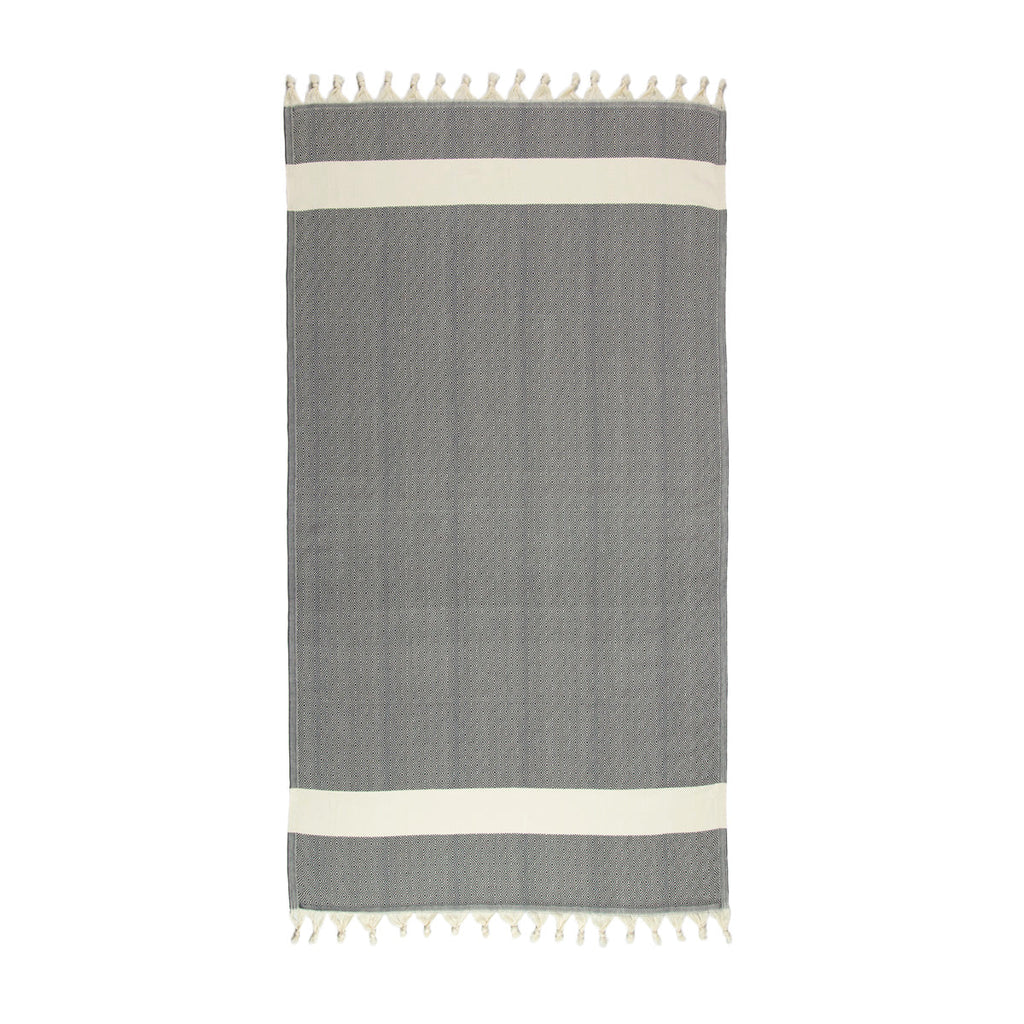 Black and White Turkish Towel
