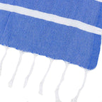 Blue and White Thin Turkish Towel tolu australia