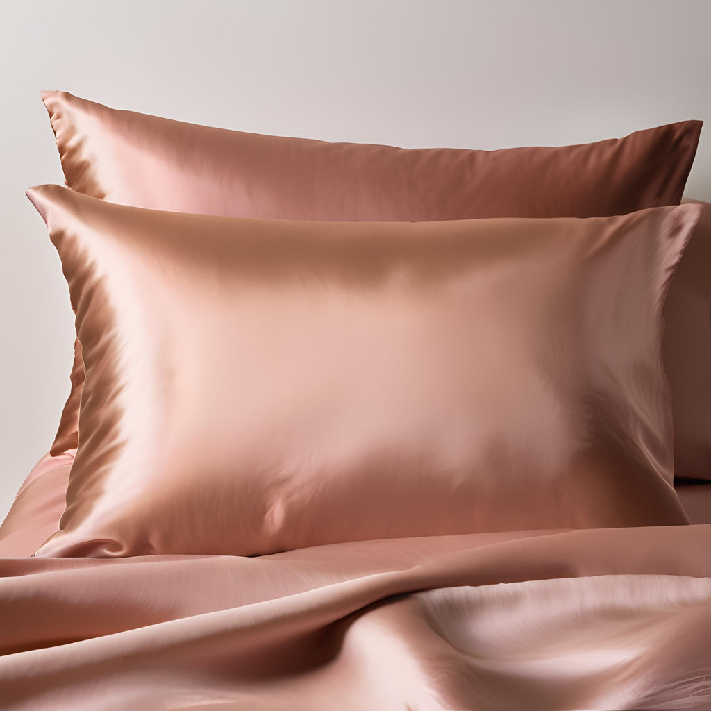 100% Mulberry Silk Pillowcase - Rose Gold