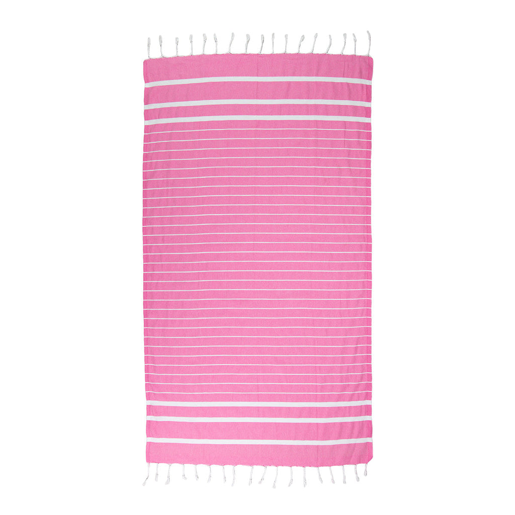 Light Pink Thin Turkish Towel Tolu Australia Full
