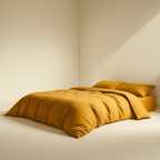 Set of Two 100% Cotton Pillowcase - Mustard