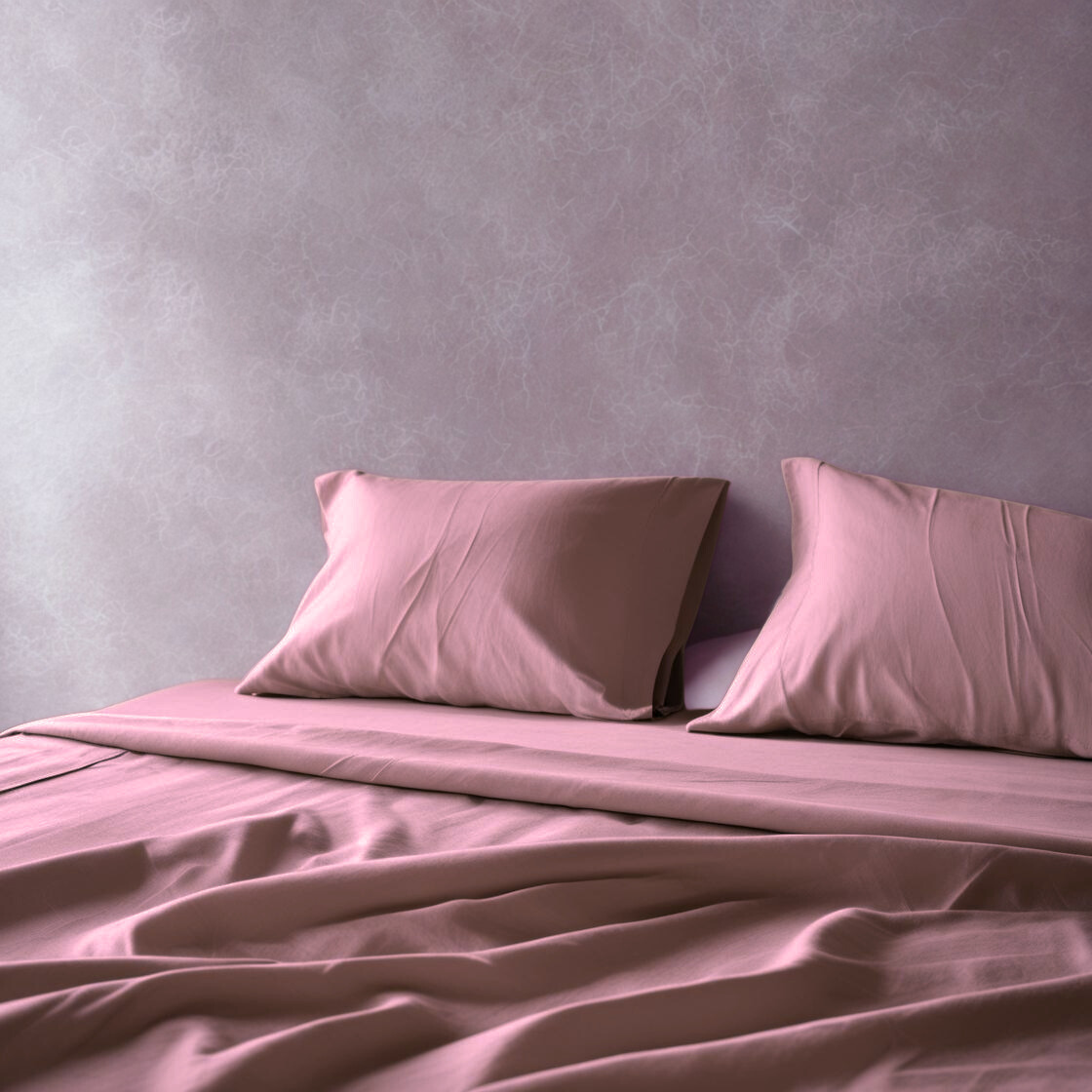 100% Cotton - Pink Rose Bed Sheet Set