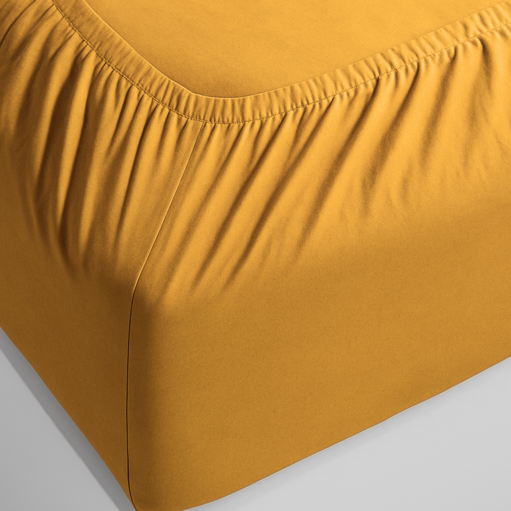 100% Cotton - Mustard Bed Sheet Set