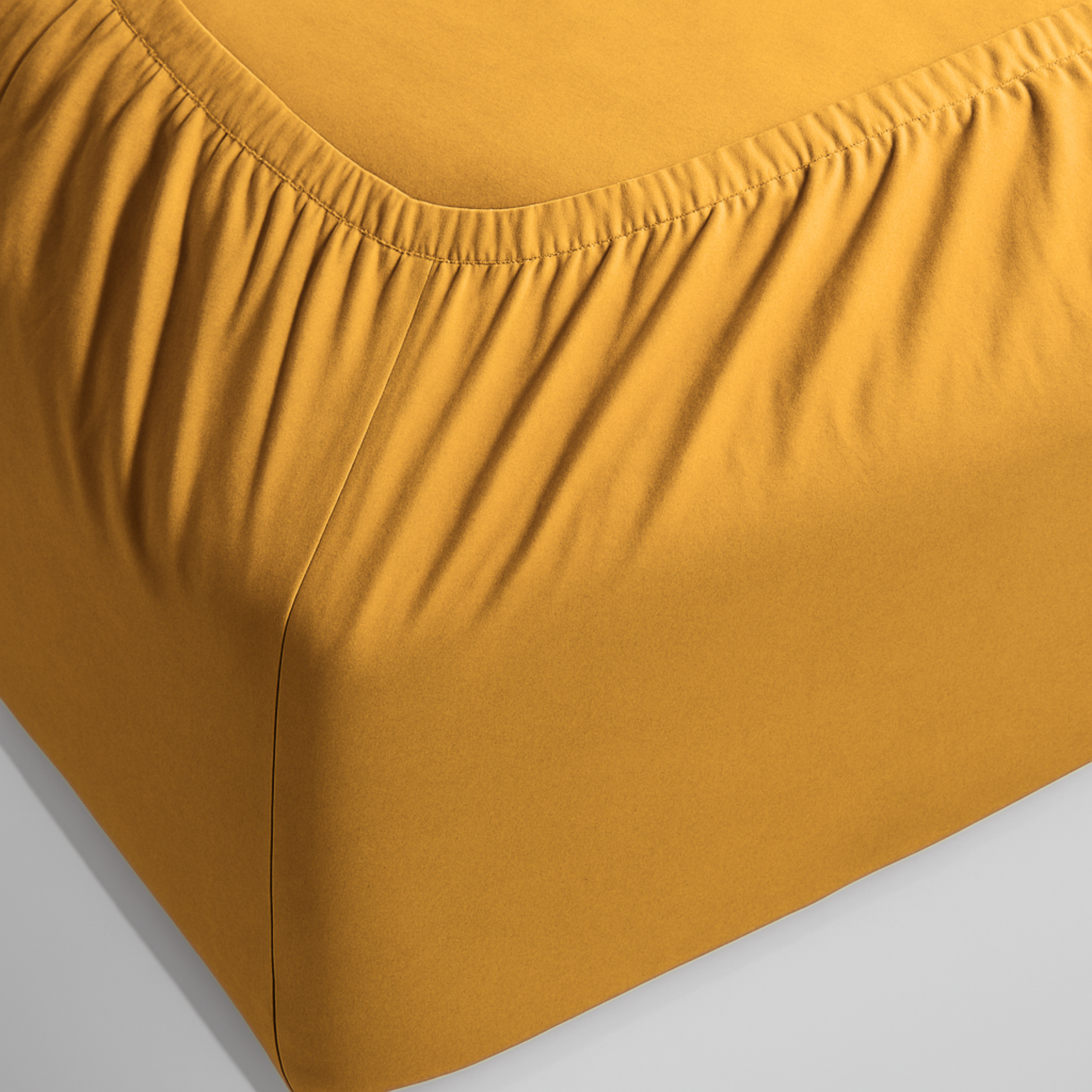 100% Cotton - Mustard Bed Sheet Set