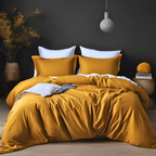 100% Cotton - Mustard Quilt Cover