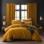 100% Cotton - Mustard Bed Sheet Set