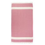 Red and White Turkish Full Towel