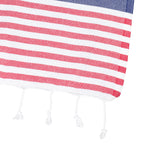 Sailor Blue Thin Turkish Towel Tolu Australia Corner