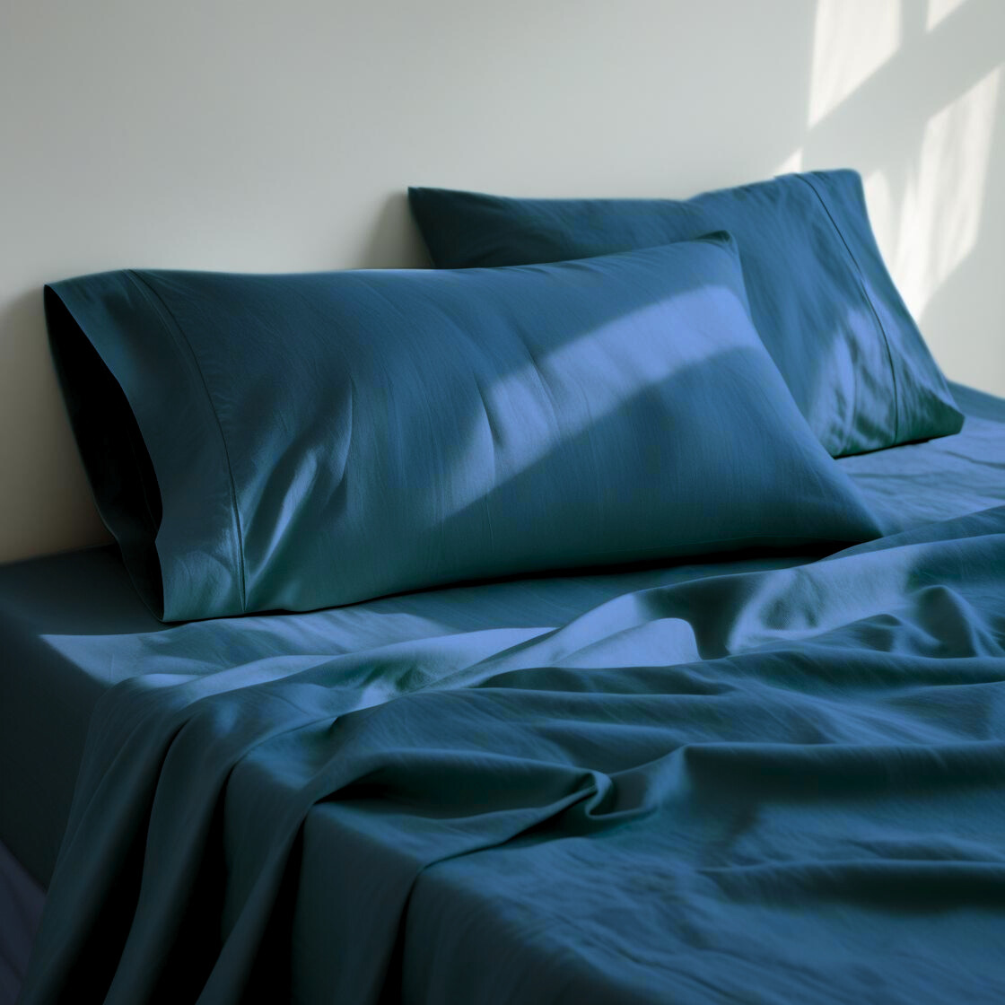 100% Cotton - Teal Bed Sheet Set