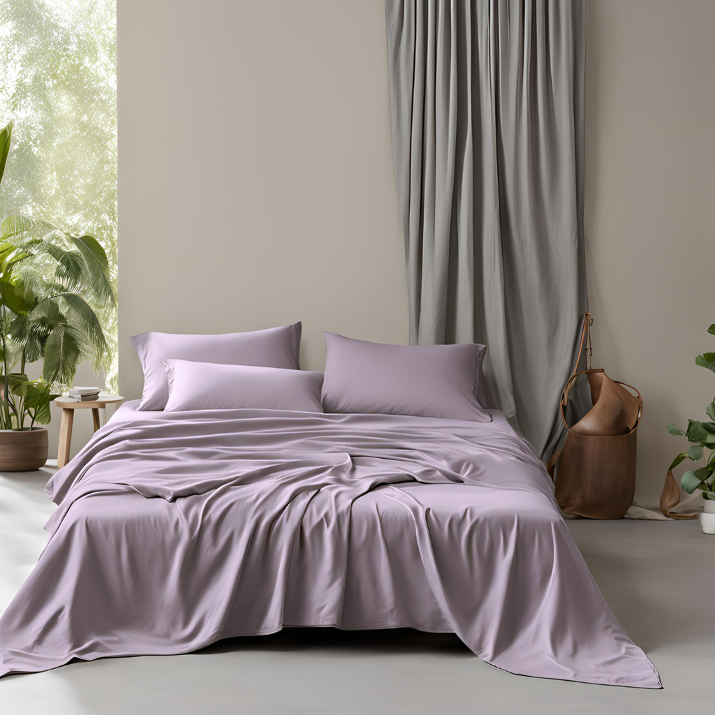 cotton sheet set grey