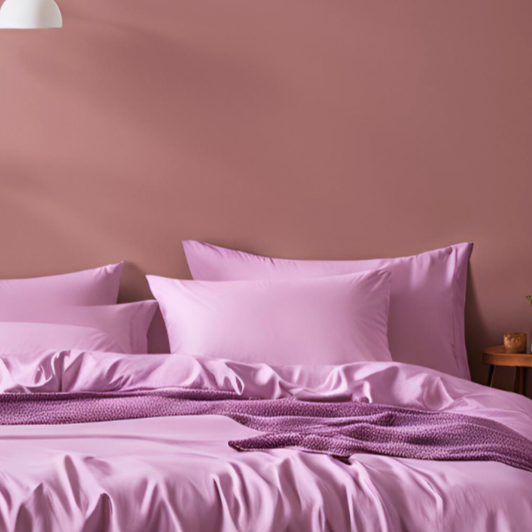 Pink Quilt cover, Front View