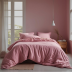 Set of Two 100% Cotton Pillowcase - Pink Rose