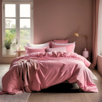 Set of Two 100% Cotton Pillowcase - Pink Rose